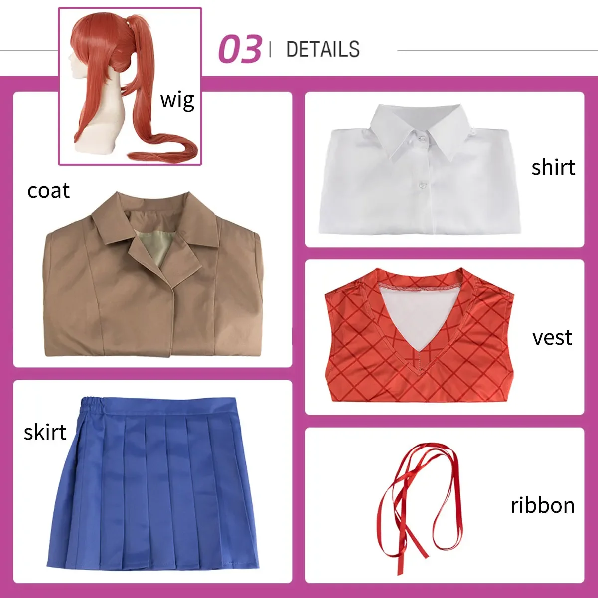 Anime Doki Doki Literature Clu - Summer Vacation Clothing Men ulasan dan harga