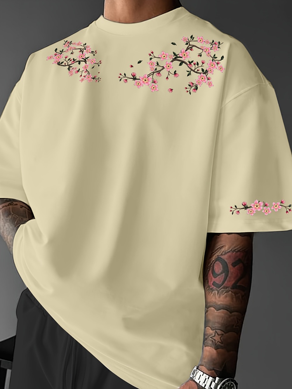 Japanese Harajuku Cherry Bloss - Japanese Summer Clothing Men ulasan dan harga