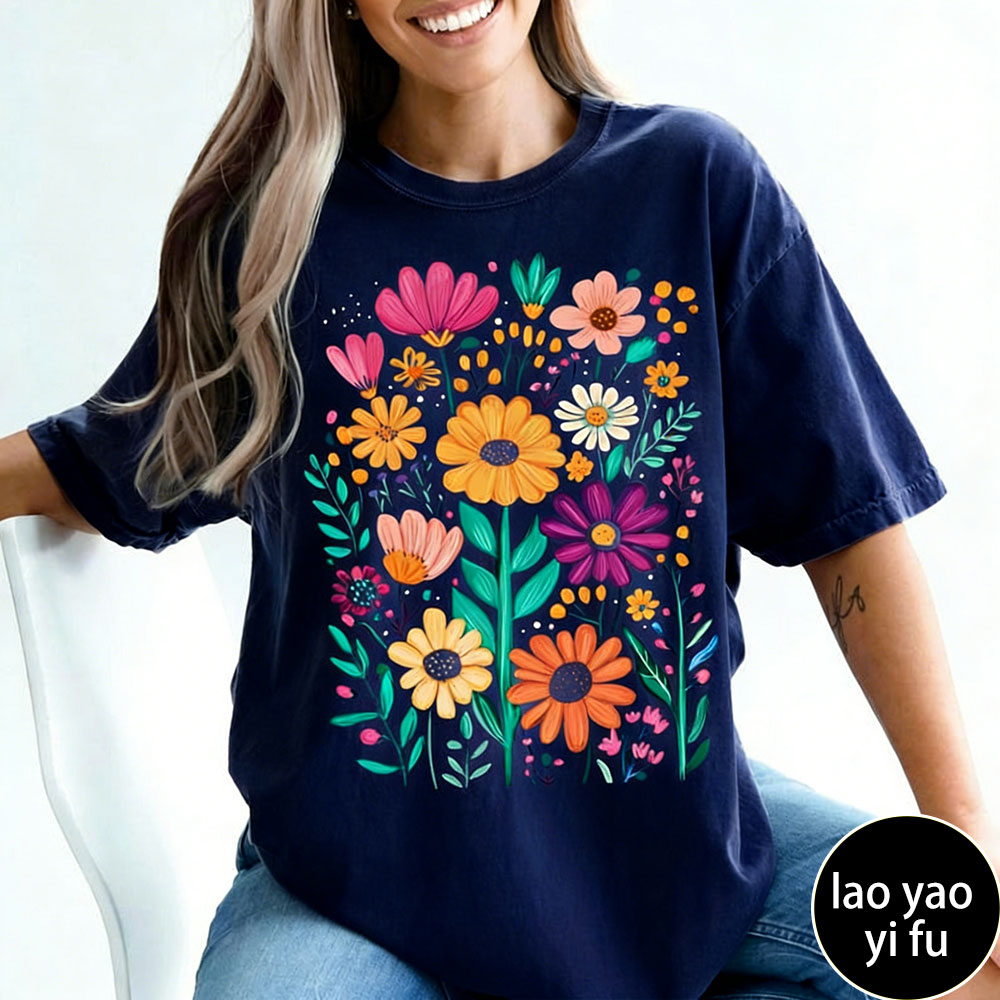 Boho Summer Floral Women TShir - Summer Clothing Vibes ulasan dan harga
