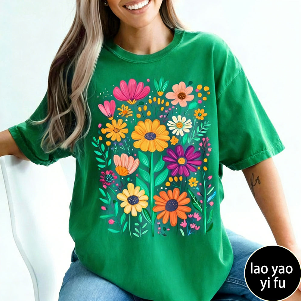 Boho Summer Floral Women TShir - Summer Clothing Vibes ulasan dan harga