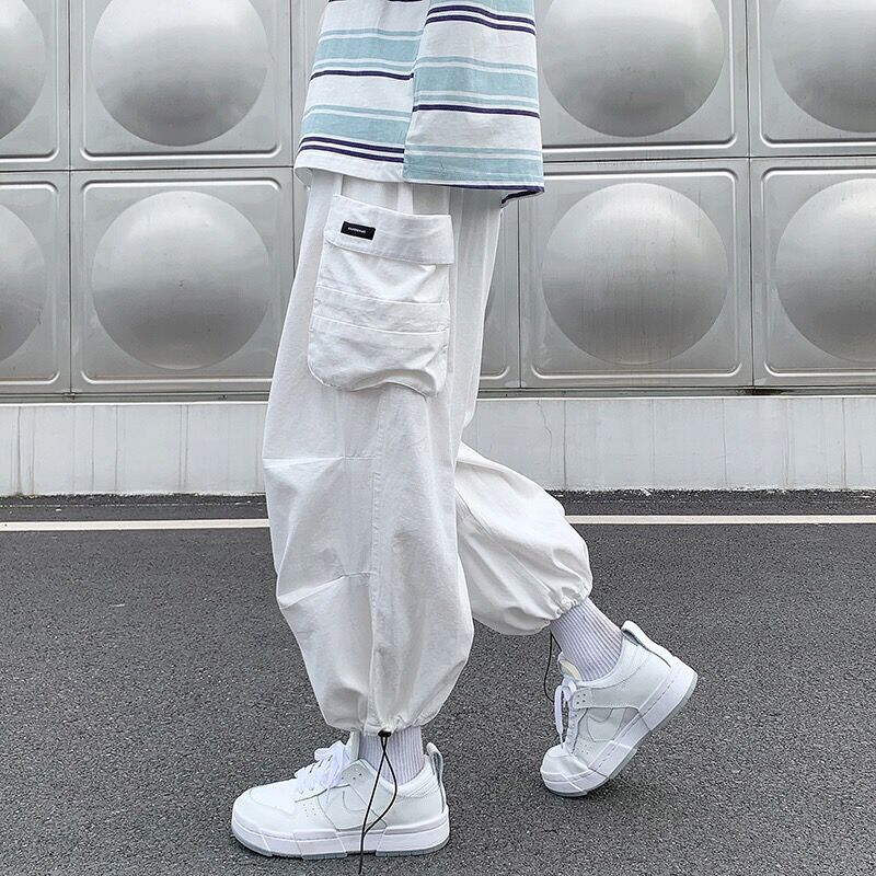 Men Bloomers Loose Cargo Pants - Summer Clothing Vibes ulasan dan harga