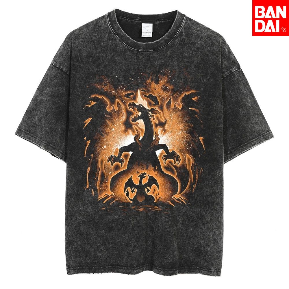 Pokemon Charizard T Shirt Men  - Japanese Summer Clothing Men ulasan dan harga