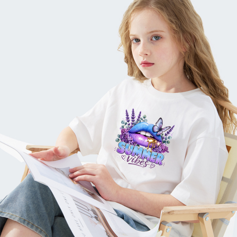2PCS Colorful Lips Flowers But - Summer Clothing Vibes ulasan dan harga