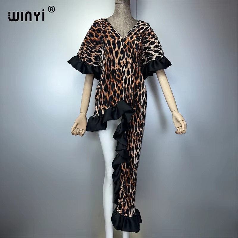 WINYI Women's Pleated Maxi Par - Summer Clothing H&M ulasan dan harga