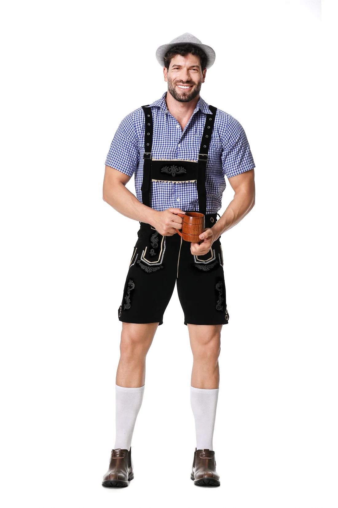 Male German Oktoberfest Lederh - Summer Vacation Clothing Men ulasan dan harga