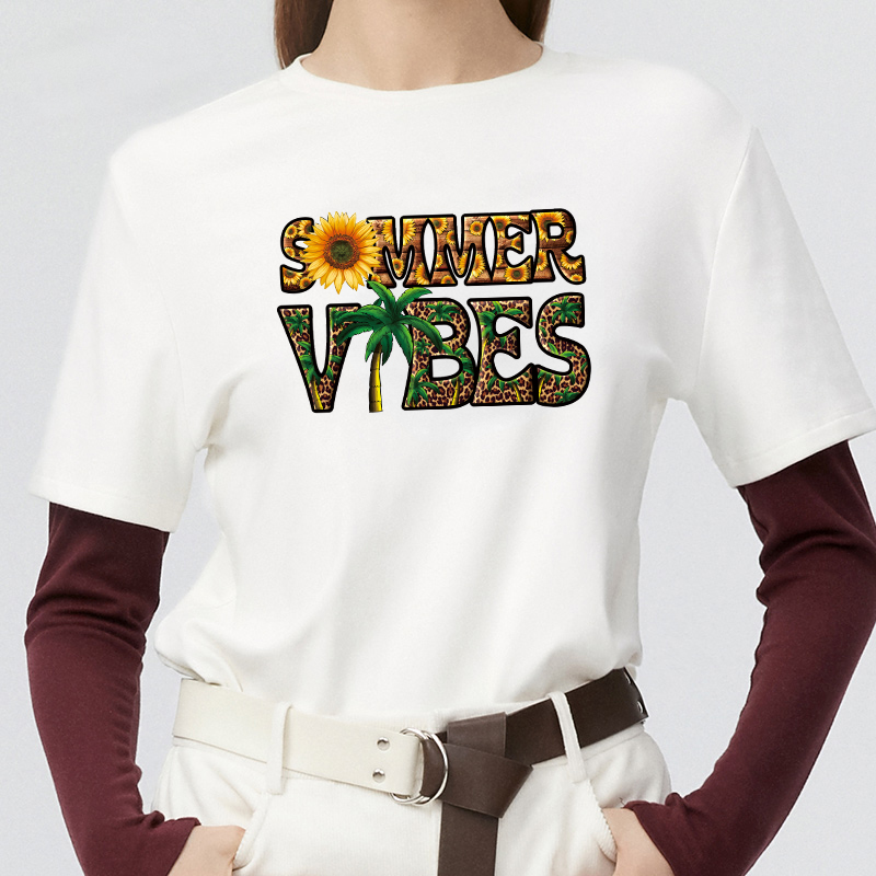 Summer Vibes Iron On Patches H - Summer Clothing Vibes ulasan dan harga