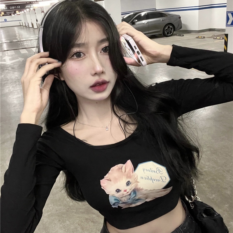 Crop Top T Shirts Elegant Wome - Summer Clothing Vibes ulasan dan harga