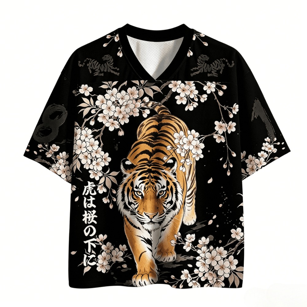 3D Print Japanese Ukiyo-e Tige - Japanese Summer Clothing Men ulasan dan harga