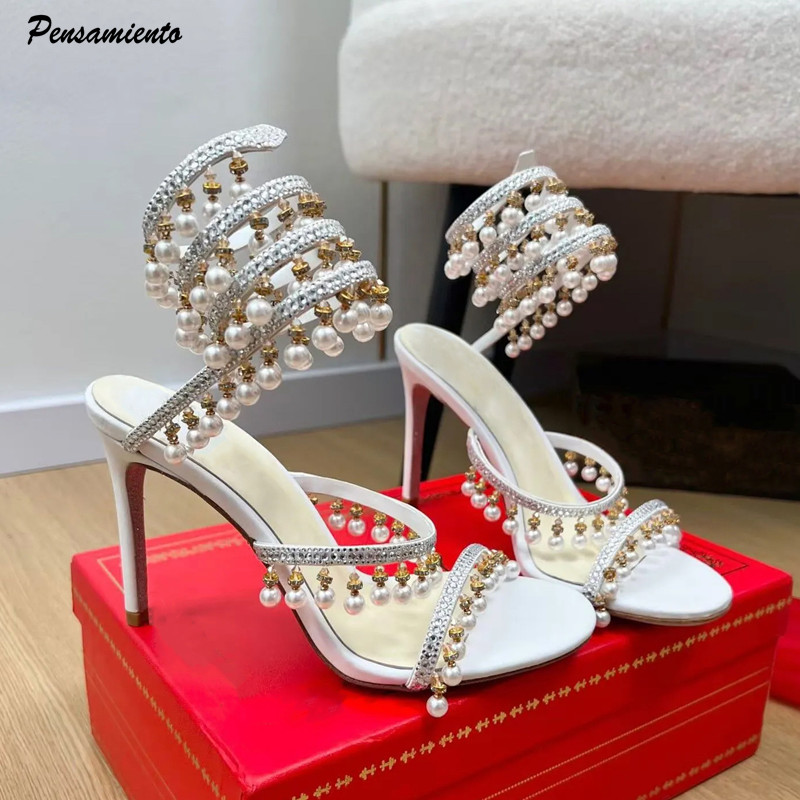 Luxury Rhinestones Pearls Tass - Summer Clothing Petite ulasan dan harga