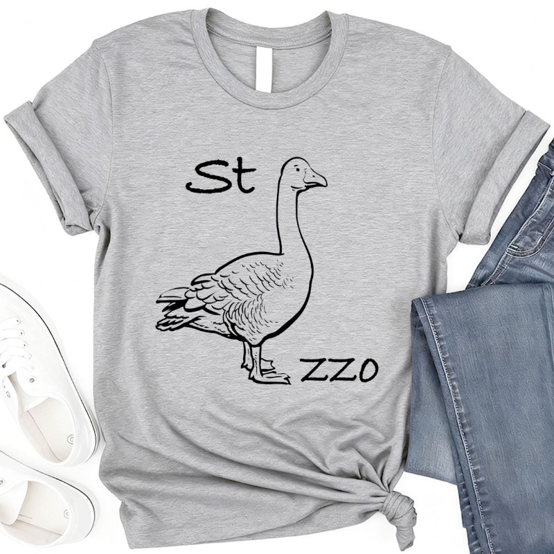IMage Goose Rebus T-Shirt Funn - Summer Clothing Images ulasan dan harga