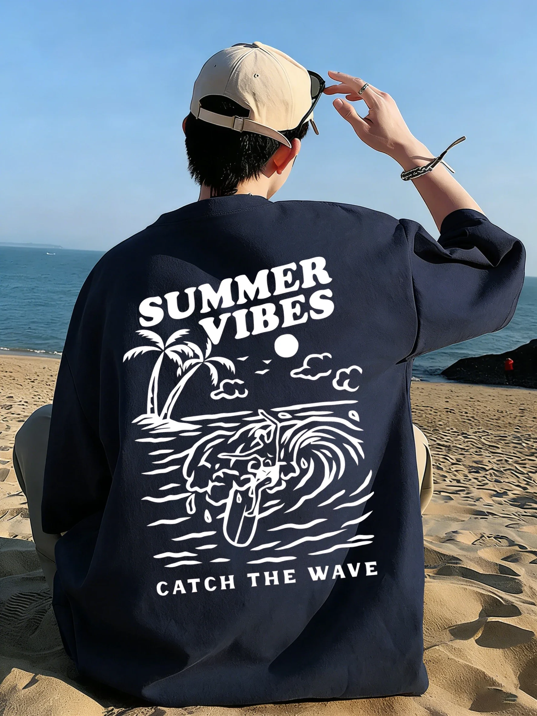 Summer Vibes Catch The Wave T- - Summer Clothing Vibes ulasan dan harga