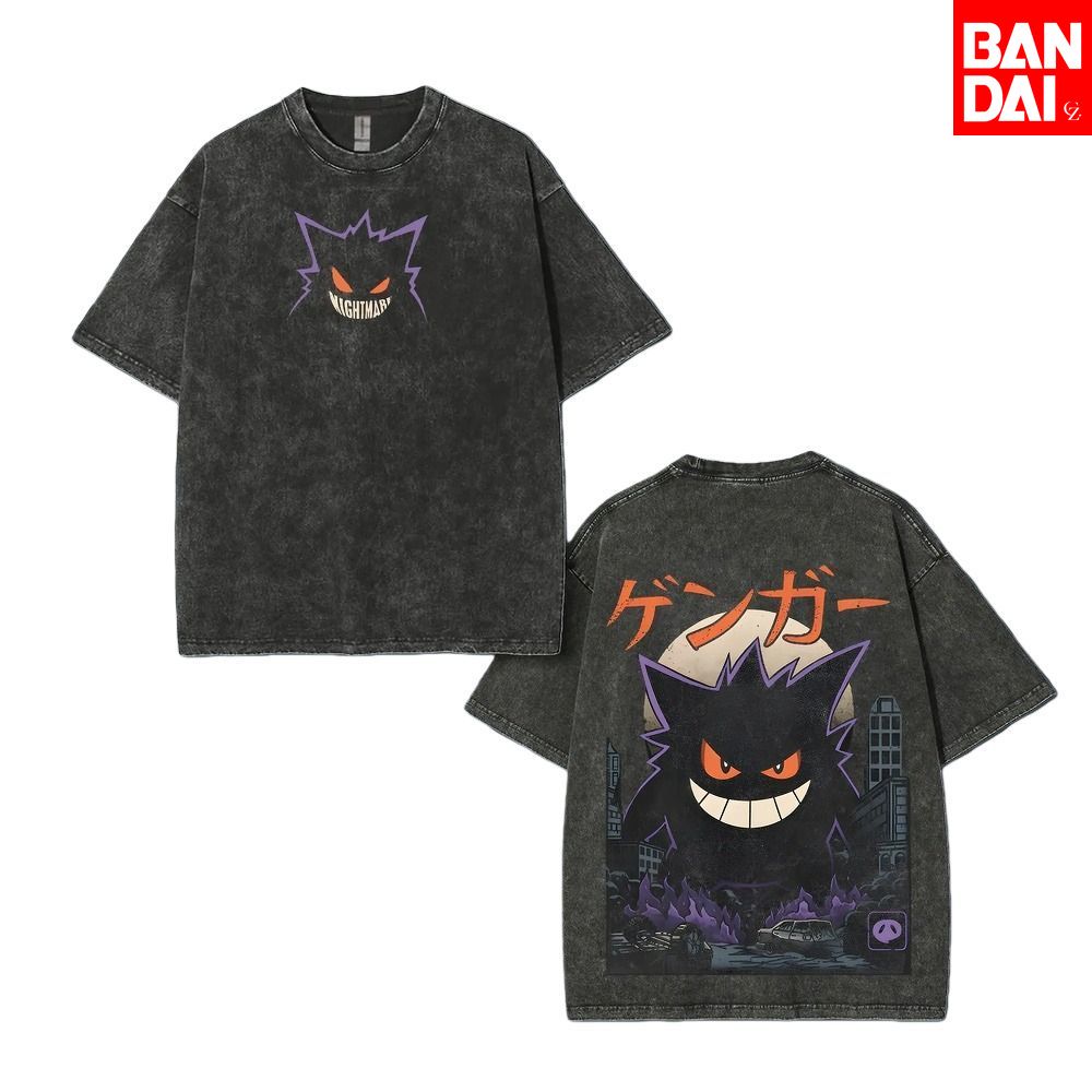 Pokemon Gastly Haunter Gengar  - Japanese Summer Clothing Men ulasan dan harga