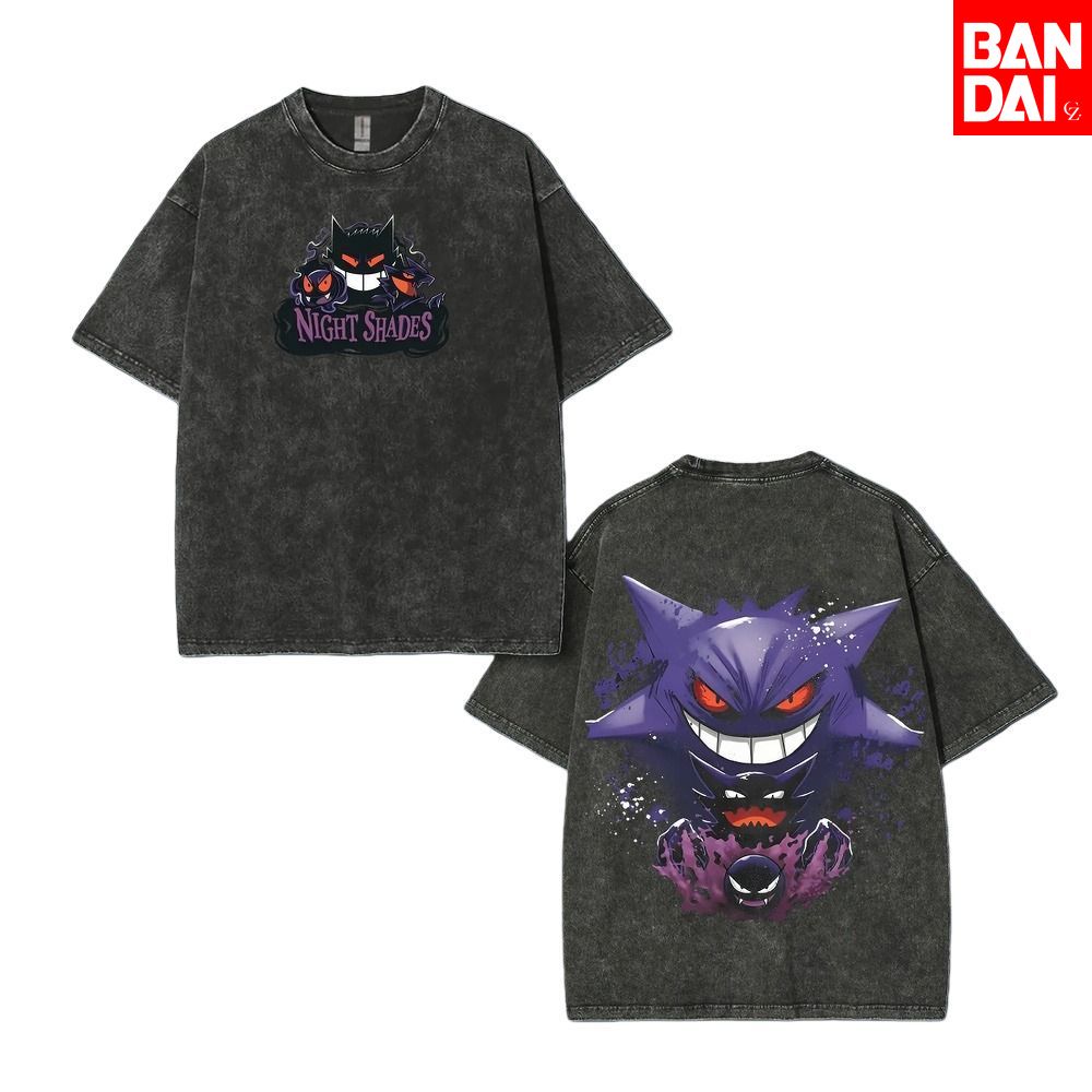 Pokemon Gastly Haunter Gengar  - Japanese Summer Clothing Men ulasan dan harga