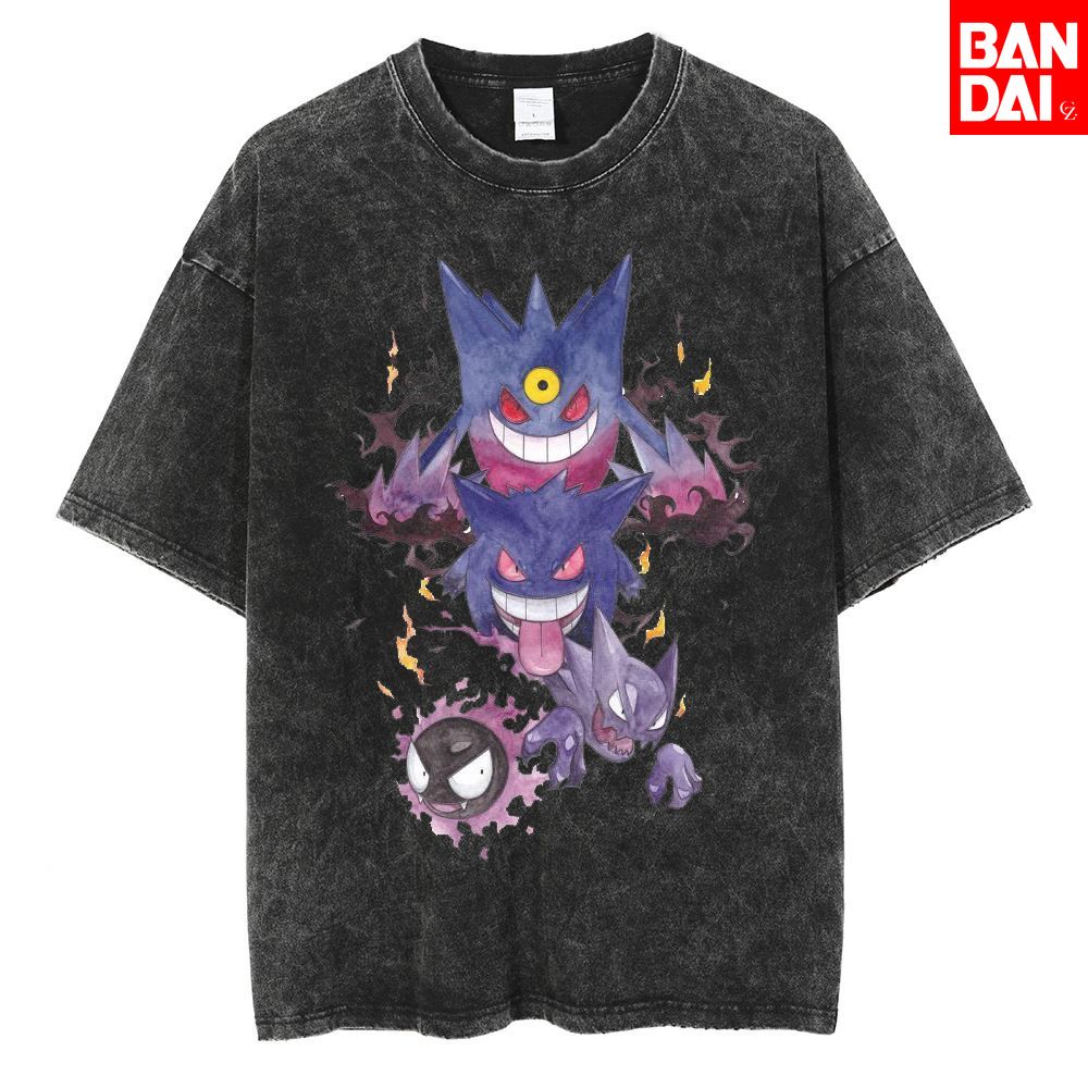 Pokemon Gastly Haunter Gengar  - Japanese Summer Clothing Men ulasan dan harga