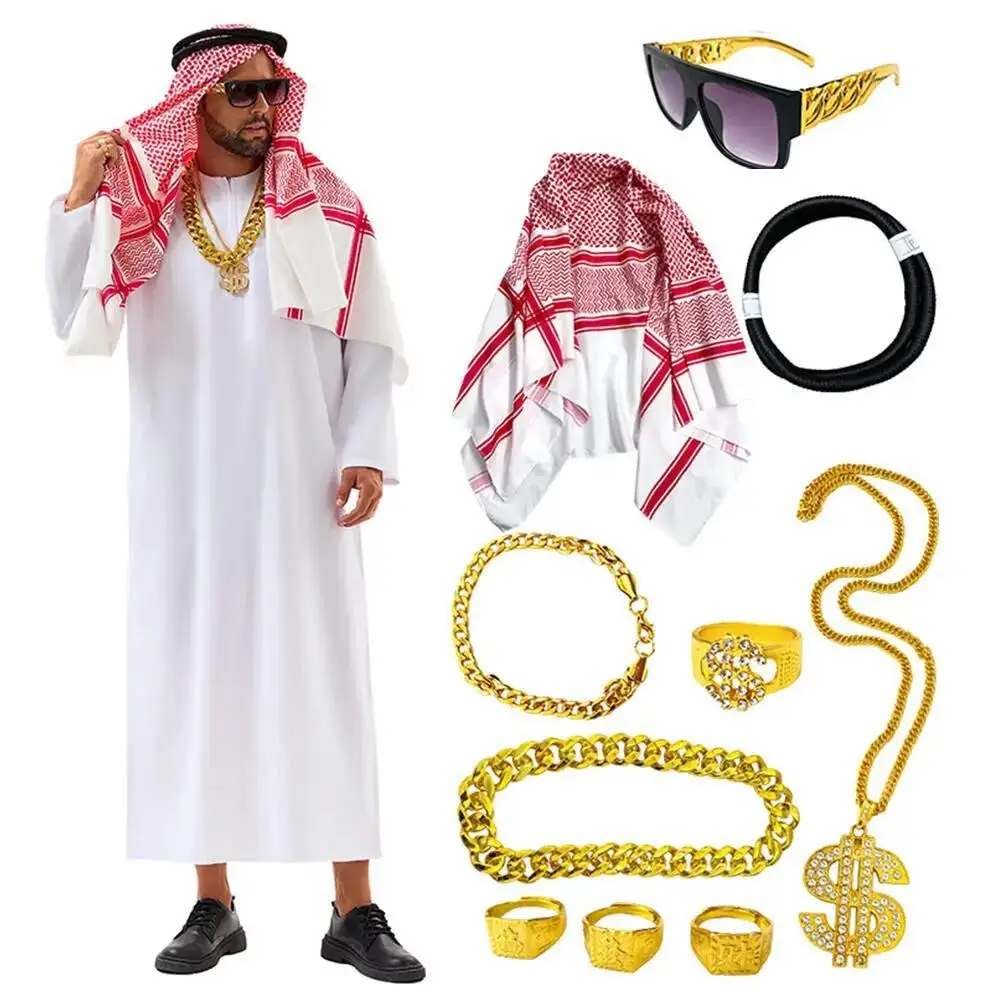 Arabian Dubai Costume Uae Shei - Summer Vacation Clothing Men ulasan dan harga