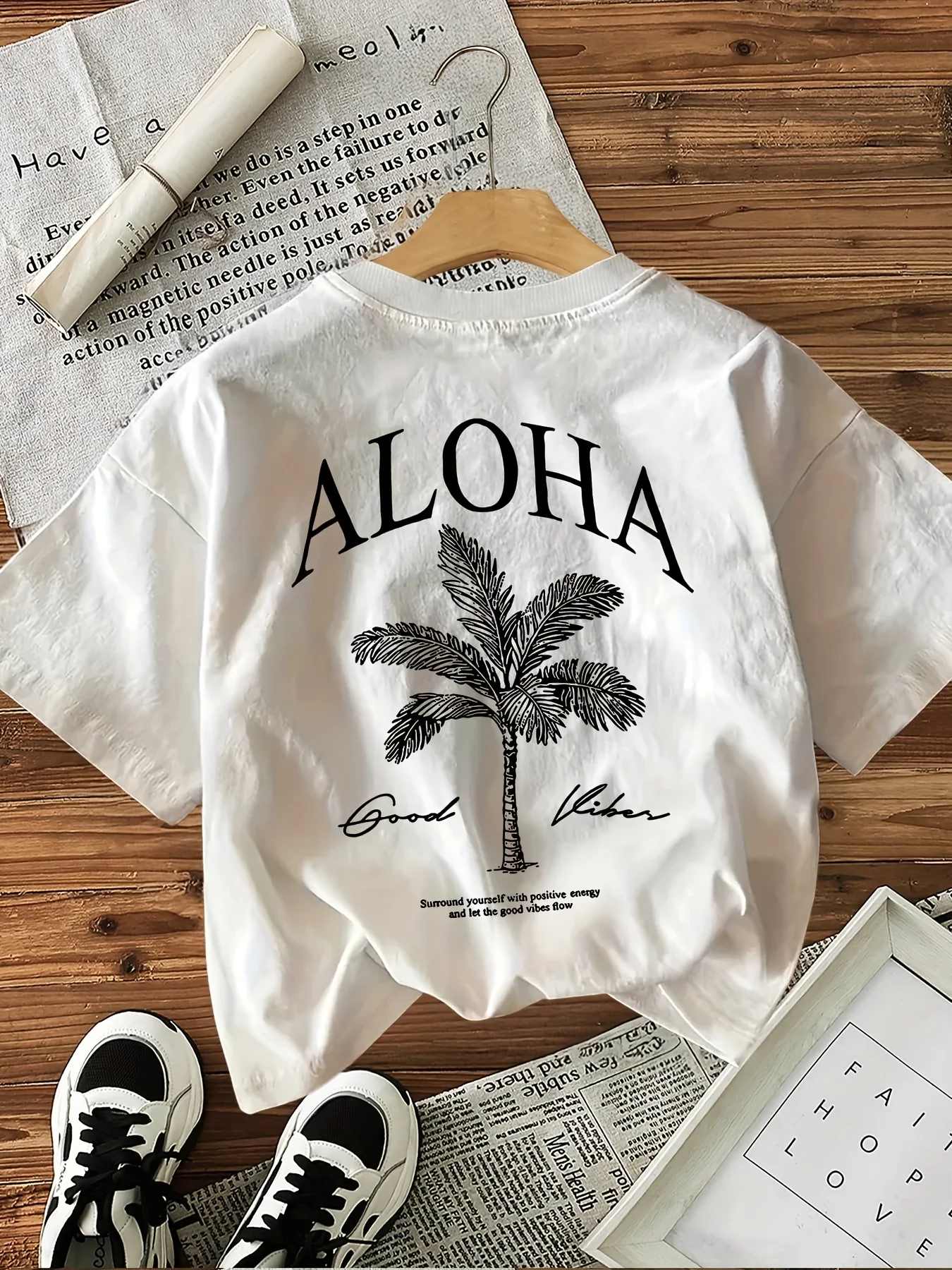 Women's Aloha Good Vibes Graph - Summer Clothing Vibes ulasan dan harga