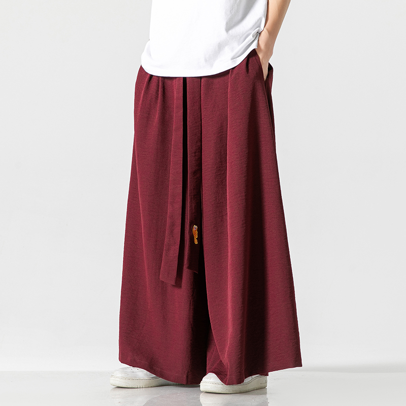 2023 Summer Mens Wide Leg Pant - Japanese Summer Clothing Men ulasan dan harga