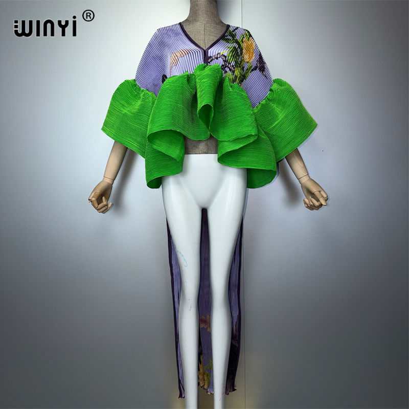 WINYI Women's Pleated Maxi Par - Summer Clothing H&M ulasan dan harga